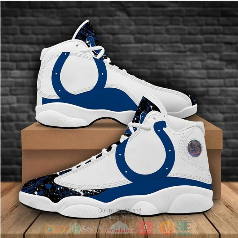 Indianapolis Colts Football NFL logo Air Jordan 13 shoes