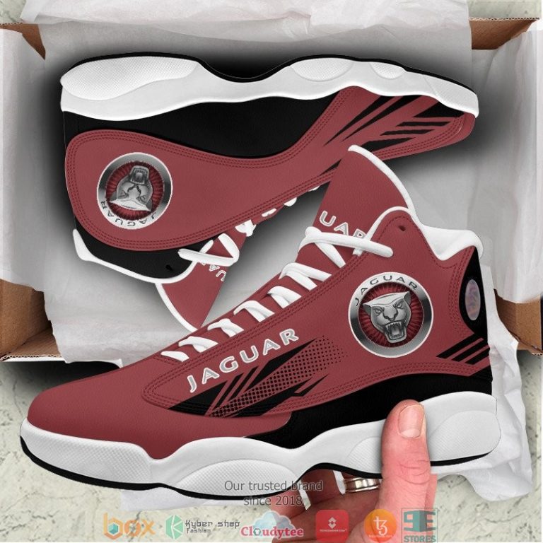 Jaguar Cars pink Air Jordan 13 Sneaker Shoes