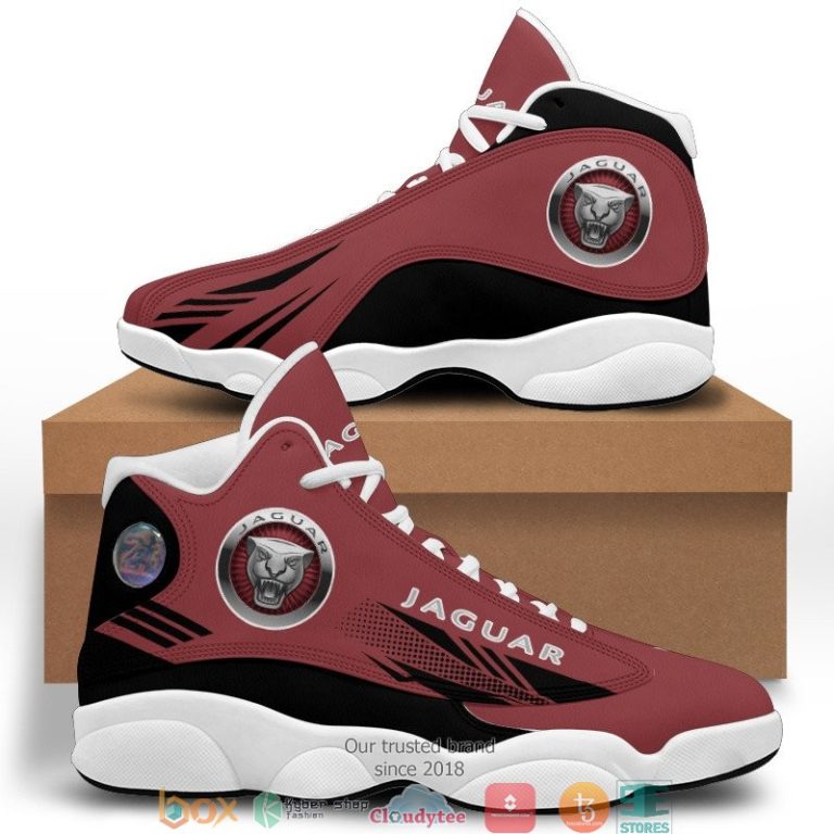 Jaguar Cars pink Air Jordan 13 Sneaker Shoes 1 2