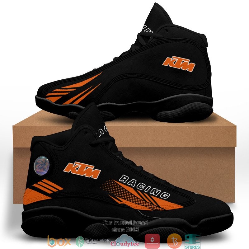 KTM Racing black Air Jordan 13 Sneaker Shoes 1 2 3 4 5 6