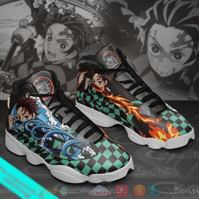 Kamado Tanjiro manga Kimetsu no Yaiba Air Jordan 13 shoes