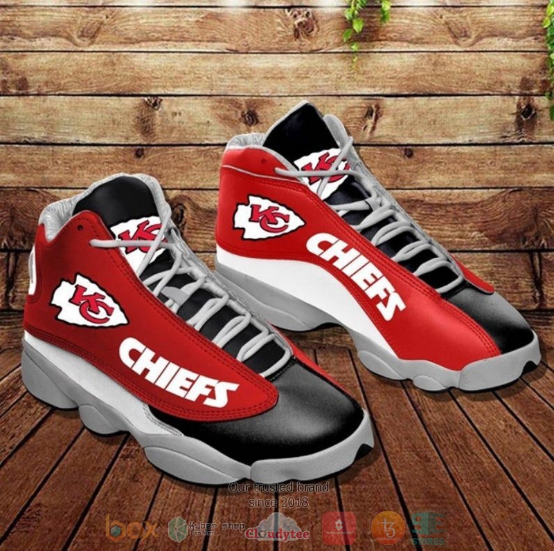 Kansas City Chiefs NFL logo Football Team Air Jordan 13 shoes