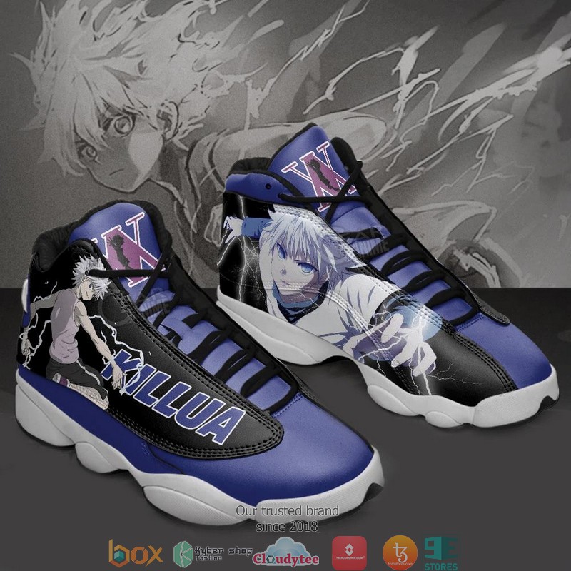 Killua Zoldyck Hunter X Hunter Anime Air Jordan 13 Sneaker Shoes