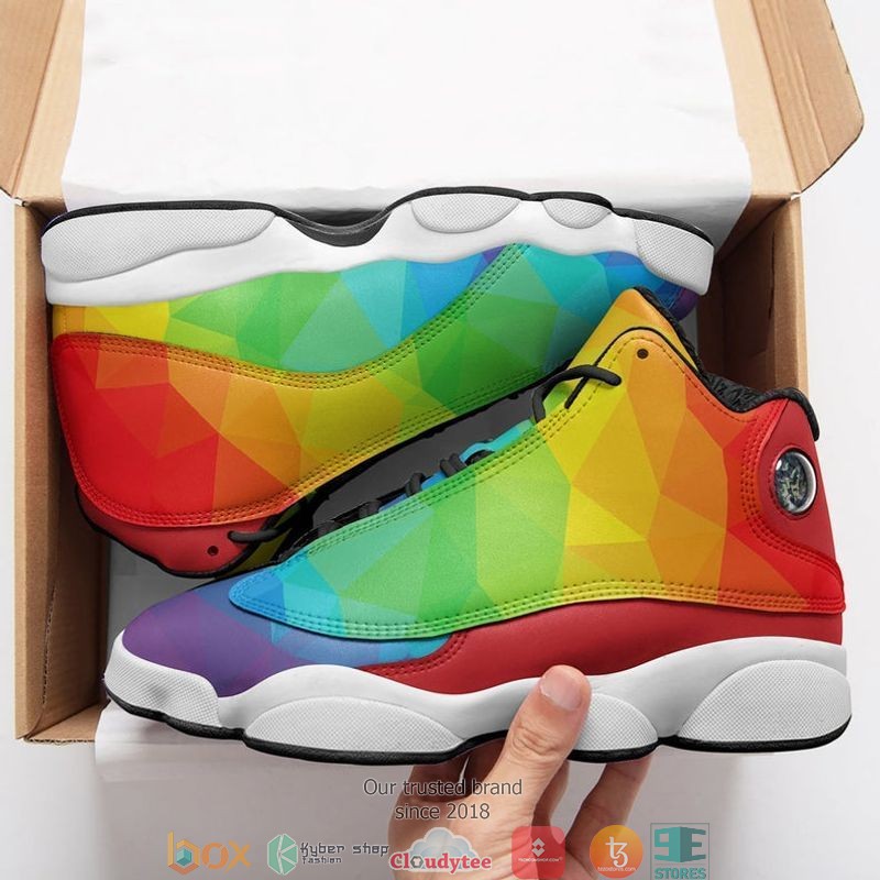 LGBT Pride Month Retro Air Jordan 13 Sneaker Shoes
