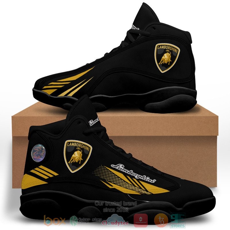 Lamborghini black Air Jordan 13 shoes 1 2 3 4 5 6
