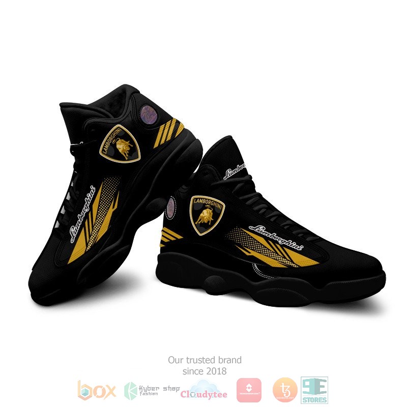 Lamborghini black Air Jordan 13 shoes 1 2 3 4 5 6 7