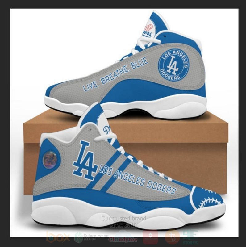 Los Angeles Dodgers Football MLB Air Jordan 13 Shoes