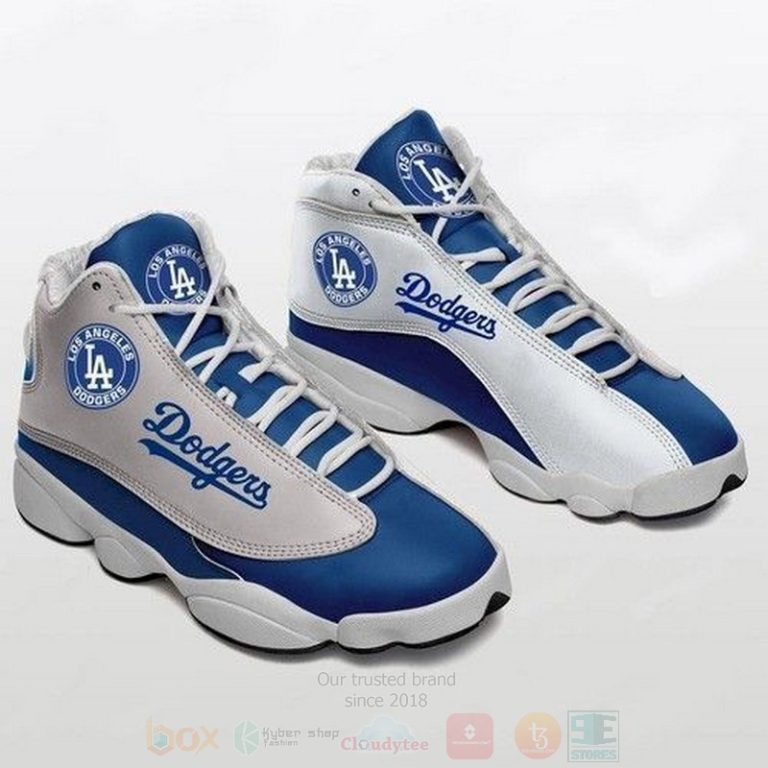 Los Angeles Dodgers Team MLB Football Team Air Jordan 13 Shoes