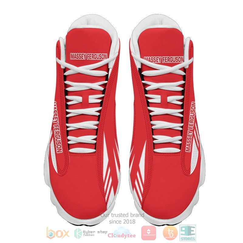 Massey Ferguson red Air Jordan 13 shoes 1 2 3 4