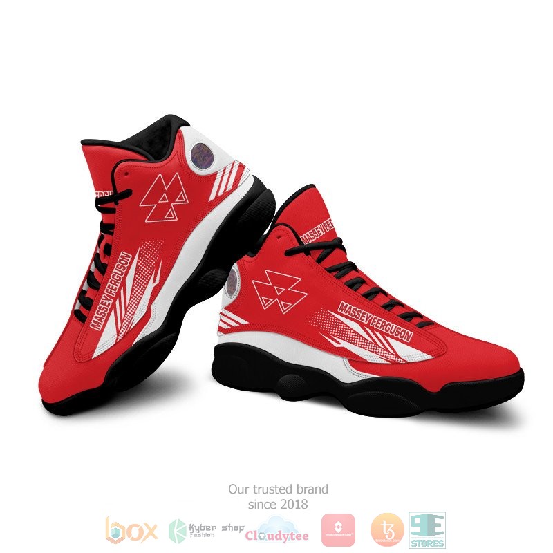 Massey Ferguson red Air Jordan 13 shoes 1 2 3 4 5 6 7