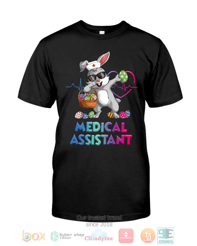 Medical Assistant Bunny Dabbing shirt hoodie 1 2 3 4 5 6