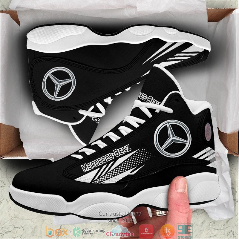 Mercedes Benz Black Air Jordan 13 Sneaker Shoes