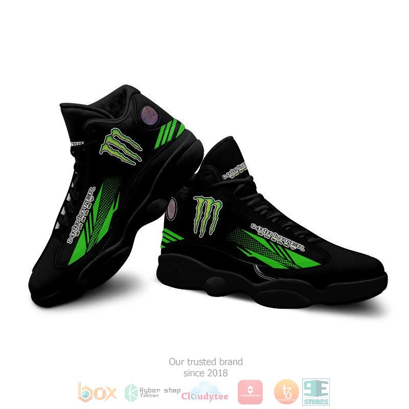 Monster Energy black Air Jordan 13 shoes 1 2 3 4 5 6 7