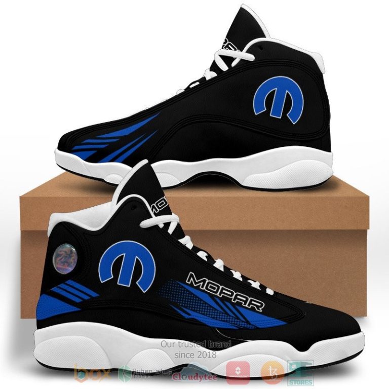 Mopar black Air Jordan 13 shoes 1 2