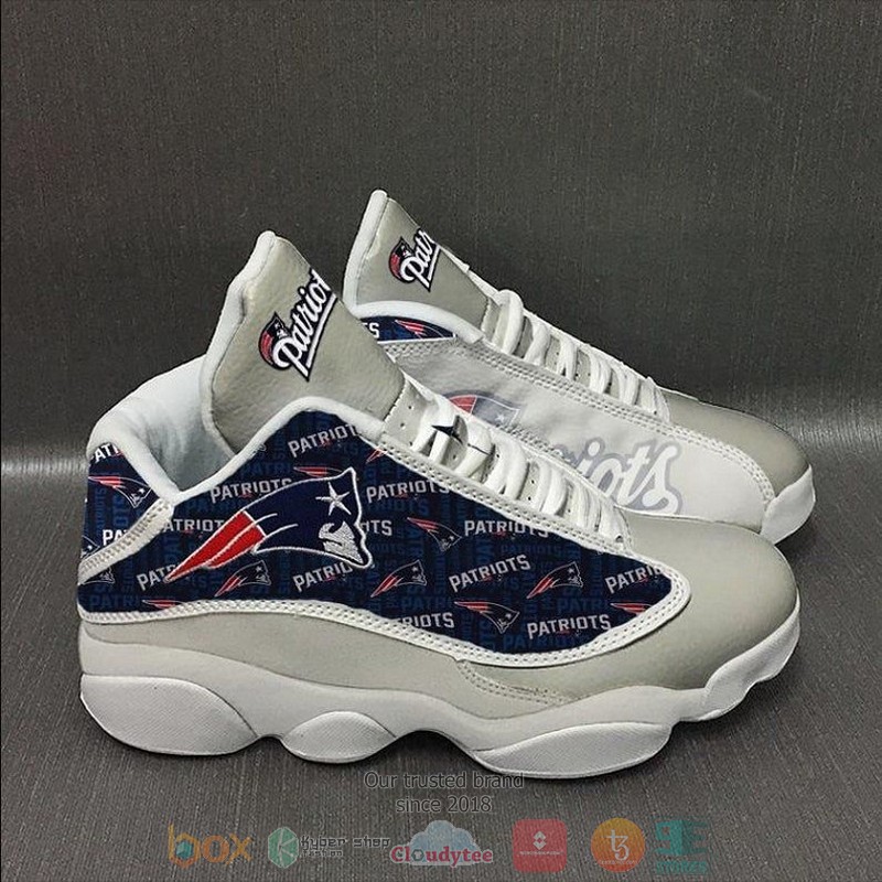 New England Patriots NFL logo Football Team Air Jordan 13 shoes