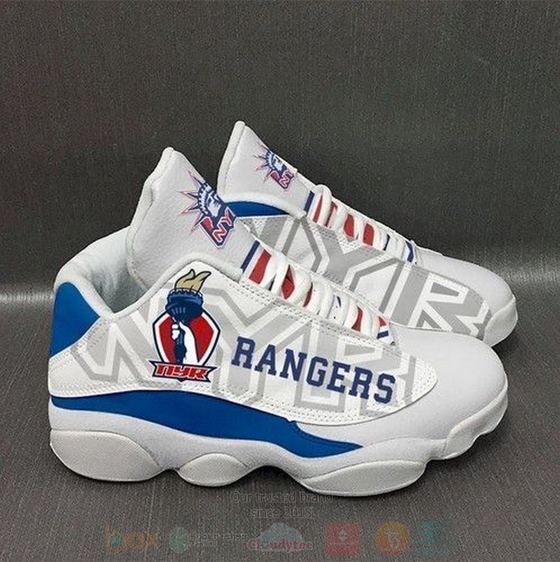 New York Rangers NHL Air Jordan 13 Shoes