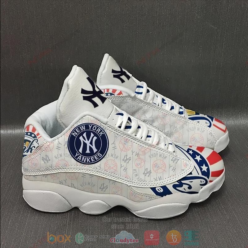 New York Yankees Football MLB logo Air Jordan 13 shoes
