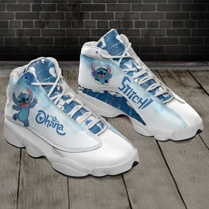 Ohana Lilo N Stitch Tennis Air Jordan 13 Sneaker Shoes