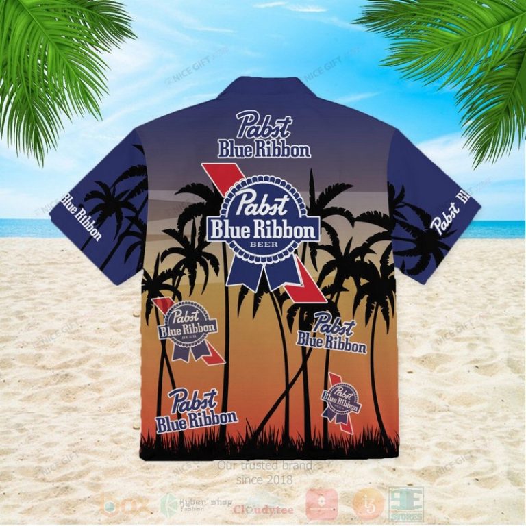 Pabst Blue Ribbon Hawaiian Shirt 1