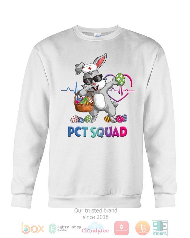 Patient Care Technician PCT Squad Bunny Dabbing shirt hoodie 1 2 3 4 5 6 7 8 9 10 11 12 13 14 15 16