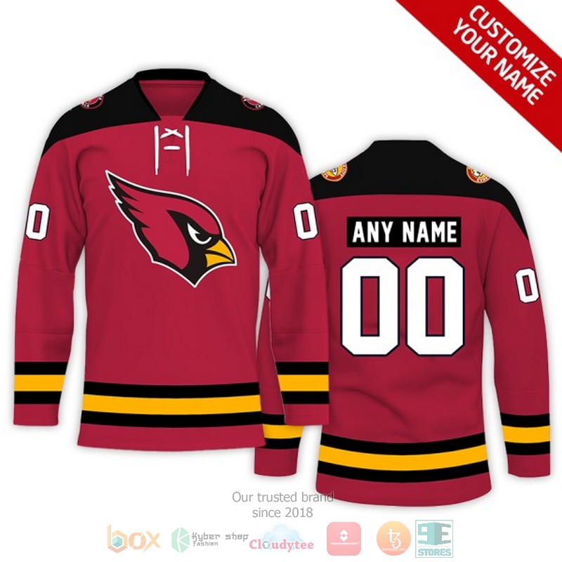 Personalized Arizona Cardinals NFL Custom Hockey Jersey