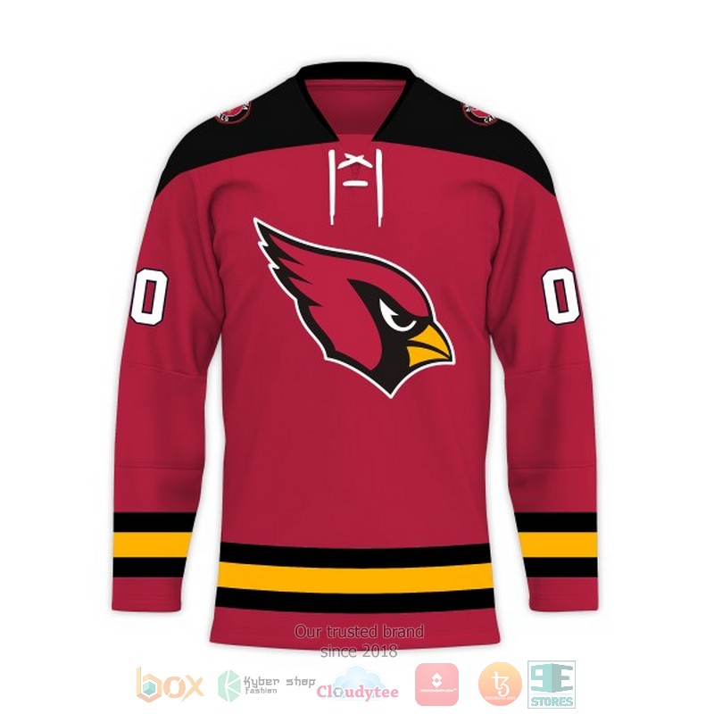 Personalized Arizona Cardinals NFL Custom Hockey Jersey 1