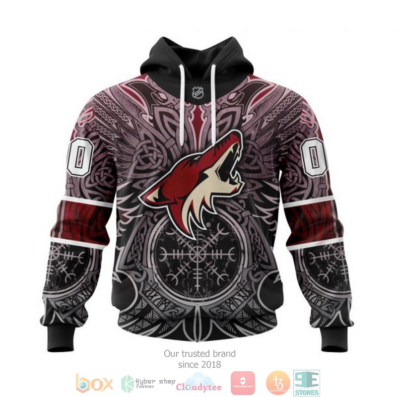 Personalized Arizona Coyotes NHL Norse Viking Symbols custom 3D shirt hoodie