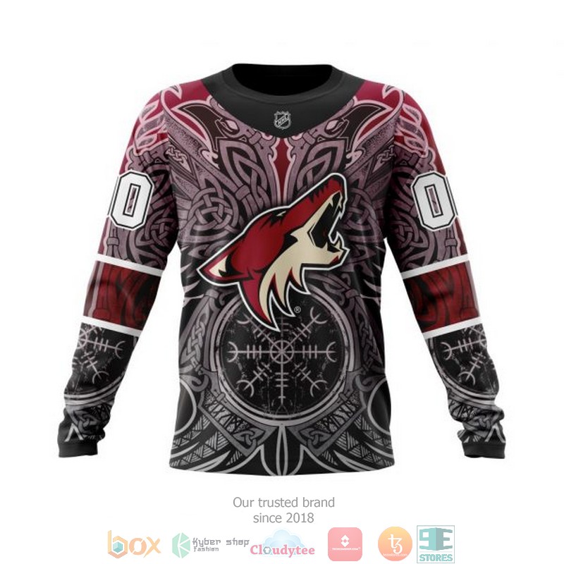 Personalized Arizona Coyotes NHL Norse Viking Symbols custom 3D shirt hoodie 1 2 3 4 5