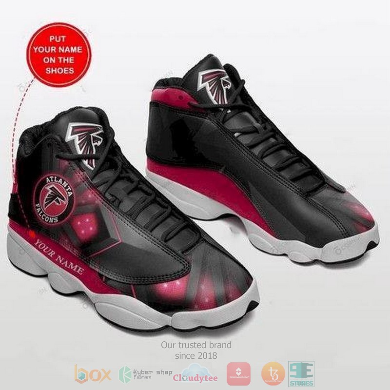 Personalized Atlanta Falcons NFL logo custom Air Jordan 13 shoes