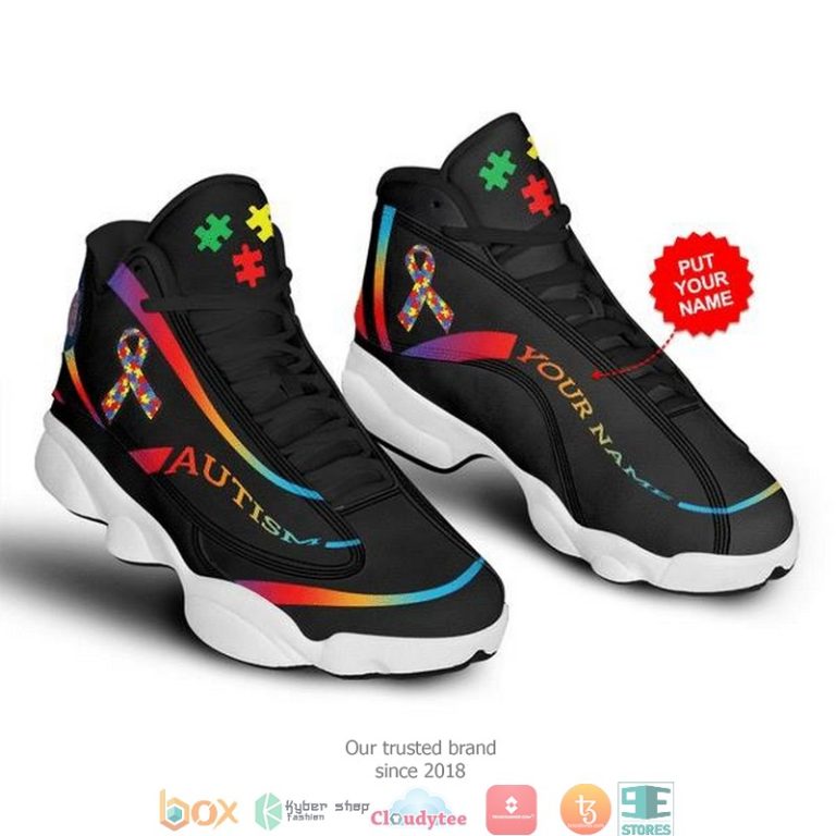 Personalized Autism Awareness Air Jordan 13 Sneaker Shoes