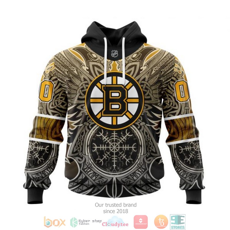 Personalized Boston Bruins NHL Norse Viking Symbols custom 3D shirt hoodie