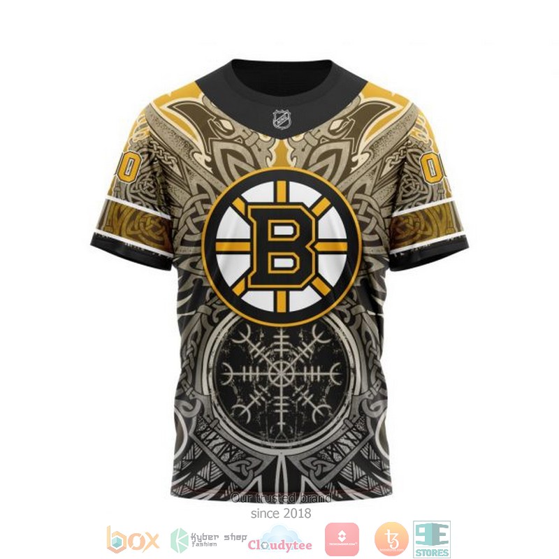 Personalized Boston Bruins NHL Norse Viking Symbols custom 3D shirt hoodie 1 2 3 4 5 6 7