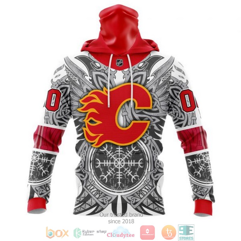 Personalized Calgary Flames NHL Norse Viking Symbols custom 3D shirt hoodie 1 2 3