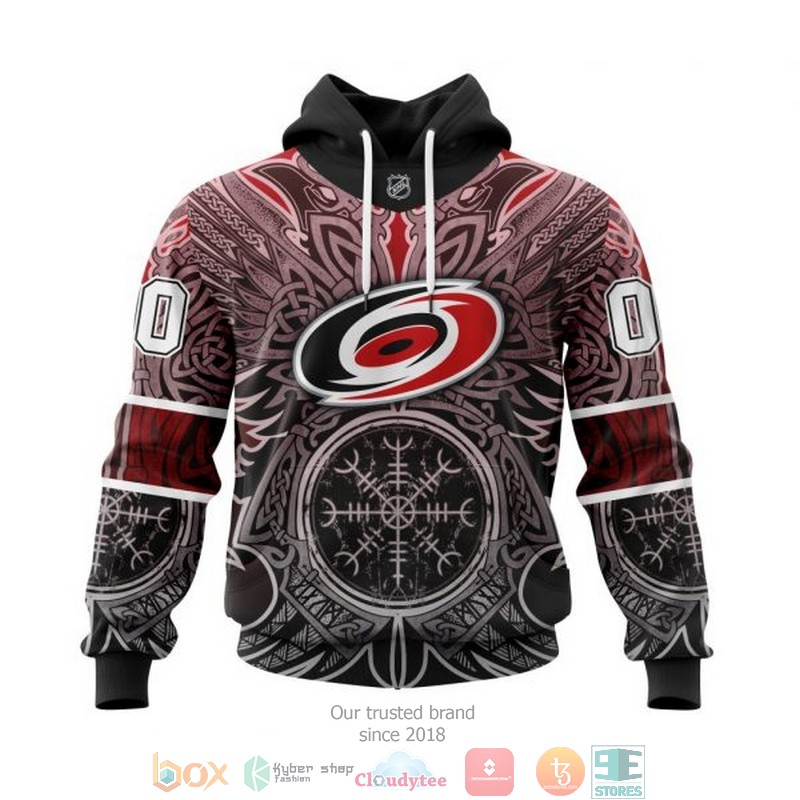 Personalized Carolina Hurricanes NHL Norse Viking Symbols custom 3D shirt hoodie