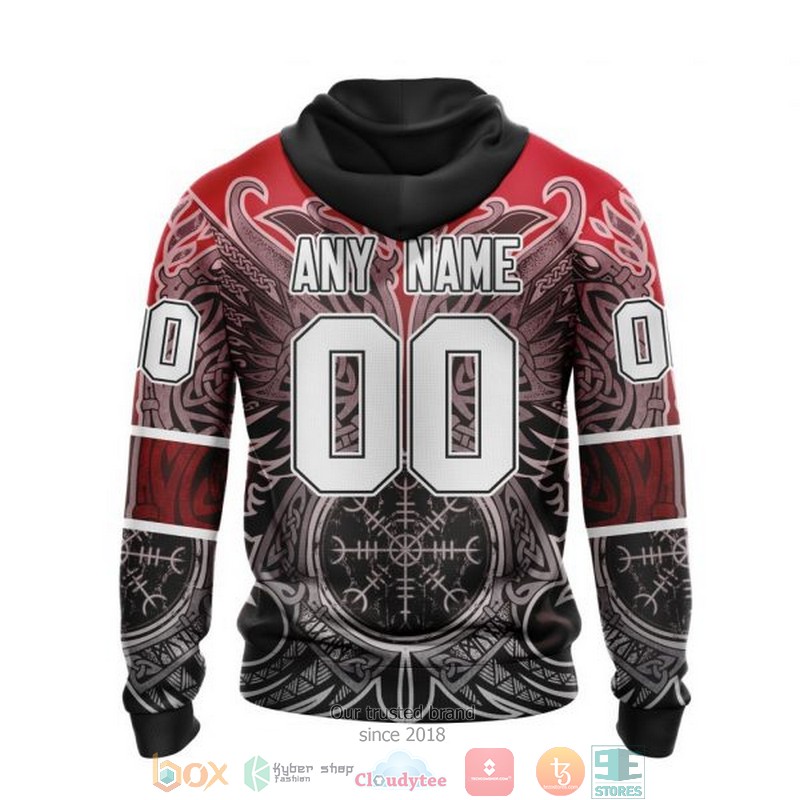 Personalized Carolina Hurricanes NHL Norse Viking Symbols custom 3D shirt hoodie 1 2