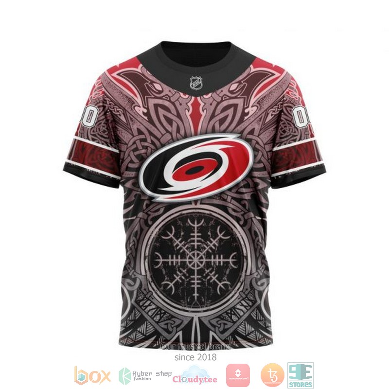 Personalized Carolina Hurricanes NHL Norse Viking Symbols custom 3D shirt hoodie 1 2 3 4 5 6 7