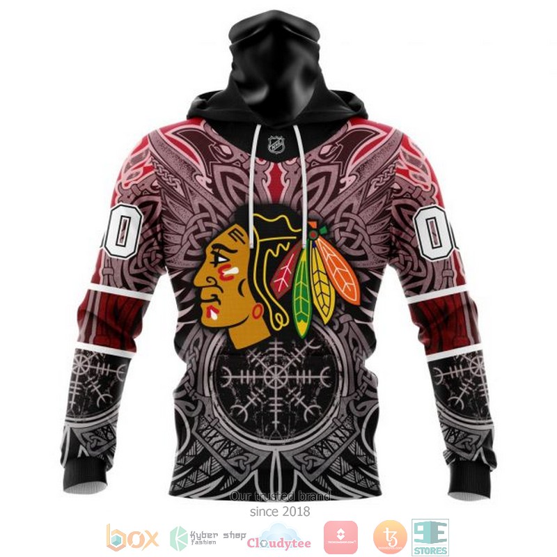 Personalized Chicago Blackhawks NHL Norse Viking Symbols custom 3D shirt hoodie 1 2 3