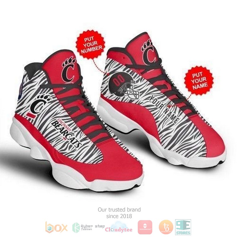 Personalized Cincinnati Bearcats NFL camo custom Air Jordan 13 shoes