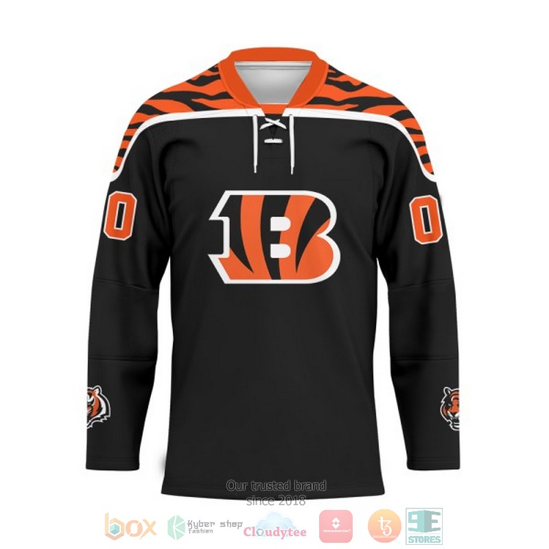 Personalized Cincinnati Bengals NFL Custom Hockey Jersey 1