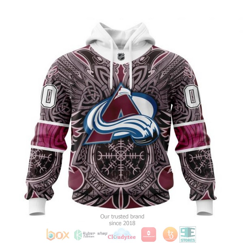 Personalized Colorado Avalanche NHL Norse Viking Symbols custom 3D shirt hoodie