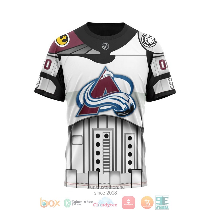 Personalized Colorado Avalanche NHL Star Wars custom 3D shirt hoodie 1 2 3 4 5 6 7