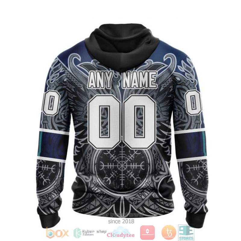 Personalized Columbus Blue Jackets NHL Norse Viking Symbols custom 3D shirt hoodie 1 2