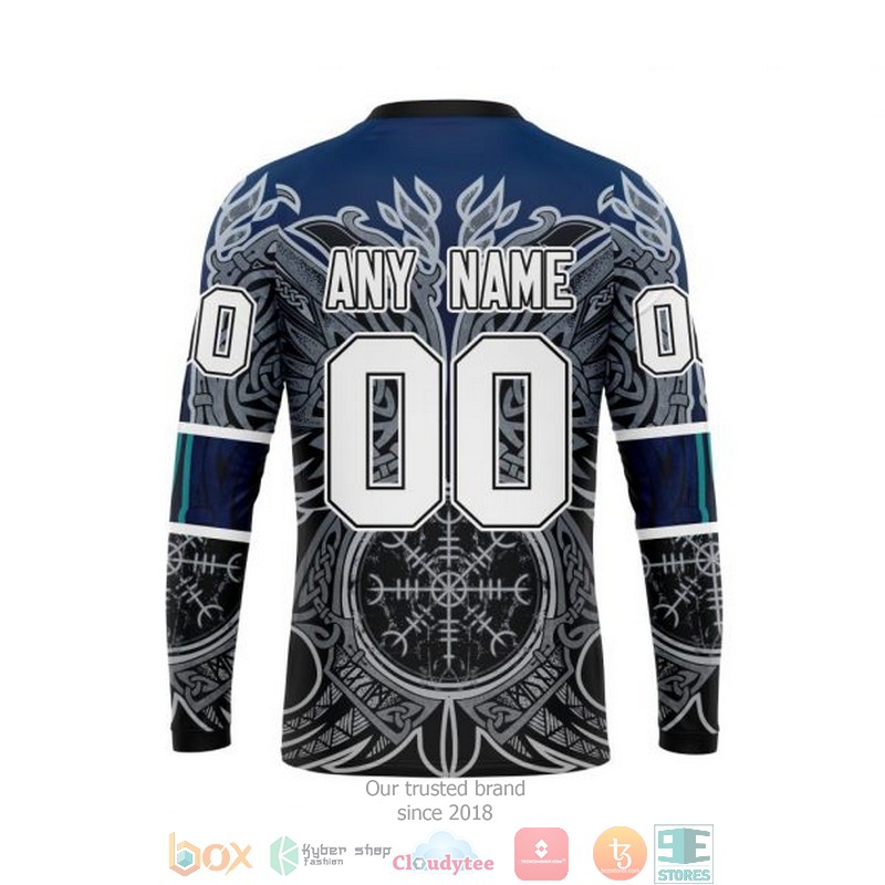 Personalized Columbus Blue Jackets NHL Norse Viking Symbols custom 3D shirt hoodie 1 2 3 4 5 6