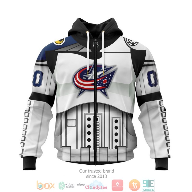 Personalized Columbus Blue Jackets NHL Star Wars custom 3D shirt hoodie 1