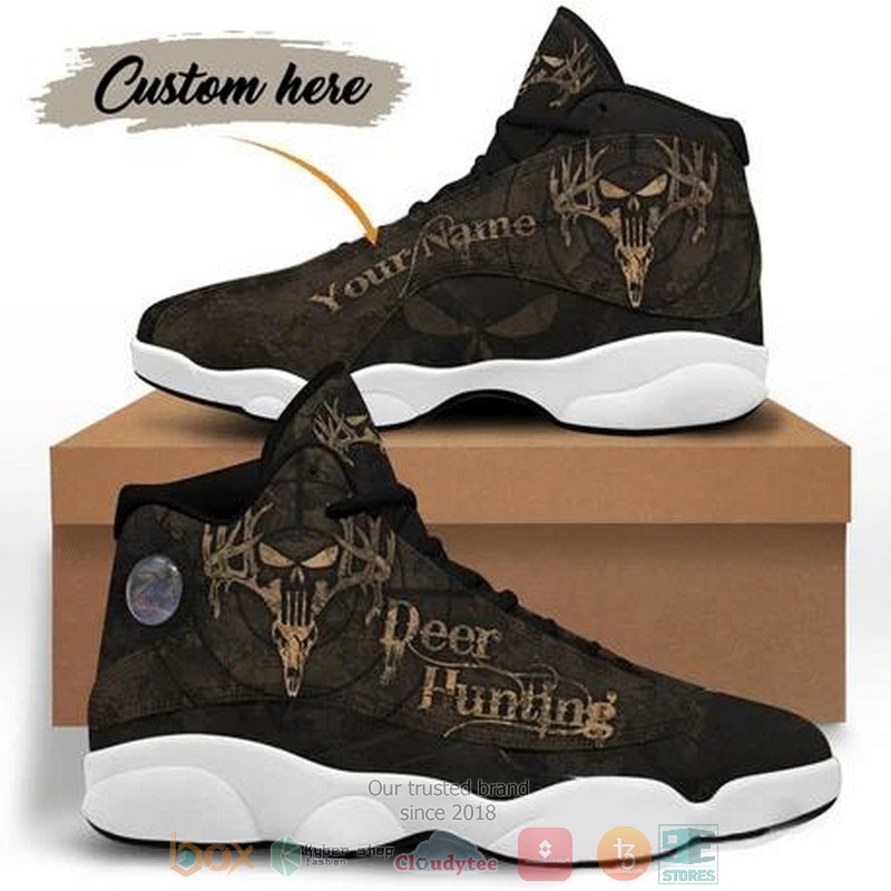 Personalized Deer Hunting custom Air Jordan 13 shoes