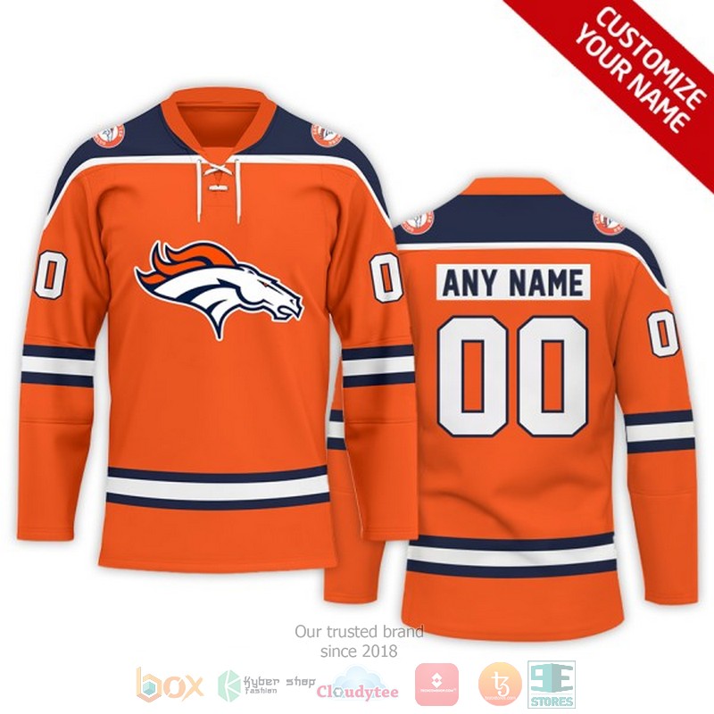 Personalized Denver Broncos NFL Custom Hockey Jersey