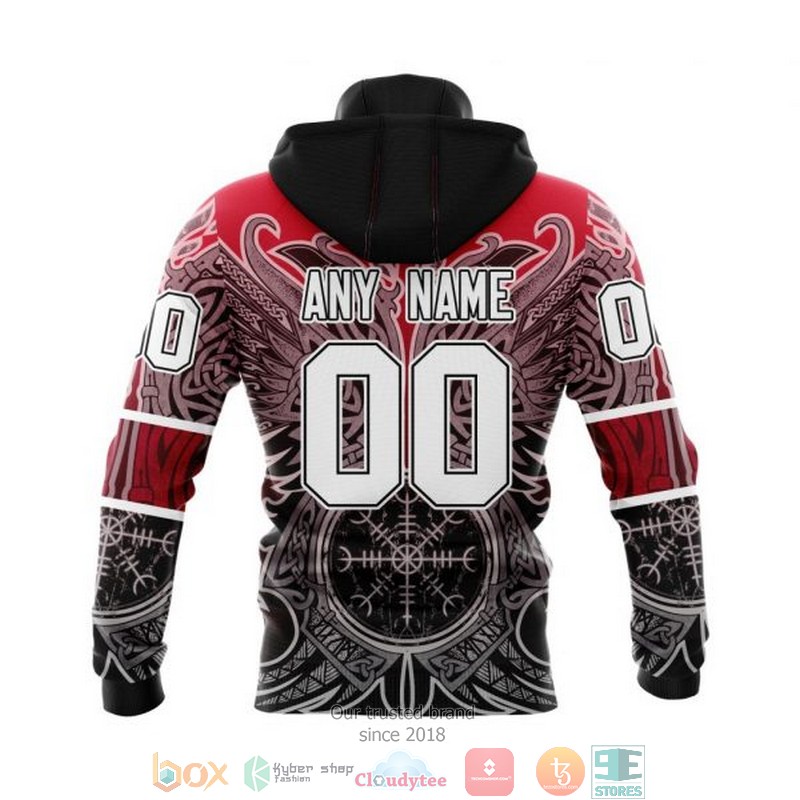 Personalized Detroit Red Wings NHL Norse Viking Symbols custom 3D shirt hoodie 1 2 3 4