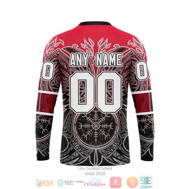 Personalized Detroit Red Wings NHL Norse Viking Symbols custom 3D shirt hoodie 1 2 3 4 5 6