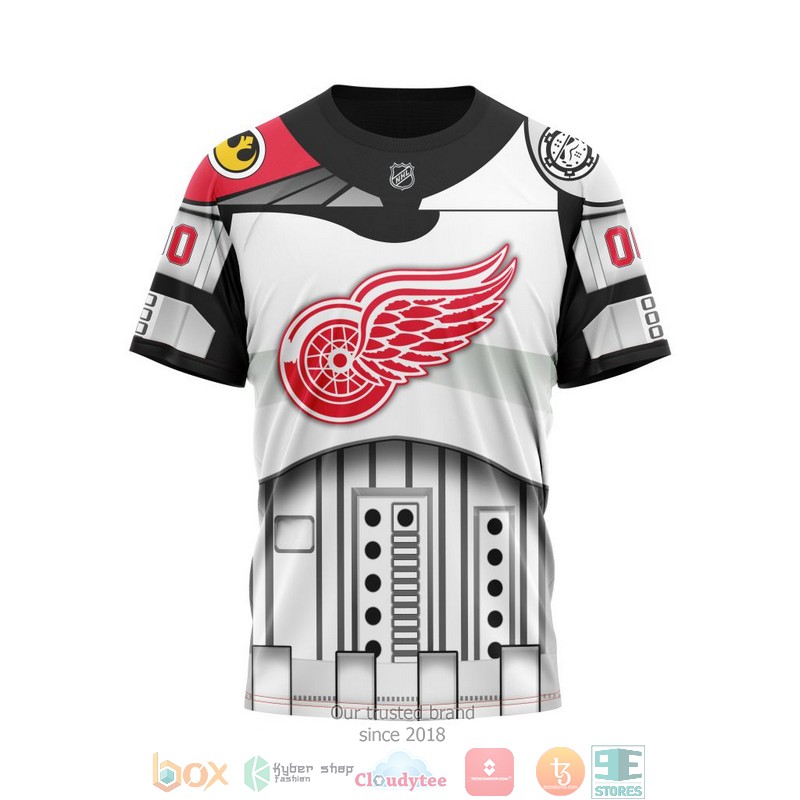 Personalized Detroit Red Wings NHL Star Wars custom 3D shirt hoodie 1 2 3 4 5 6 7