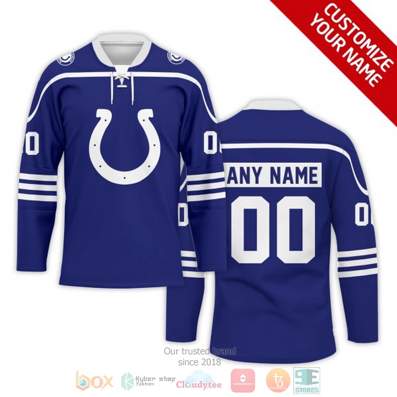 Personalized Indianapolis Colts NFL Custom Hockey Jersey